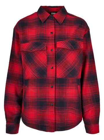 Urban Classics Hemden in darkblue/red