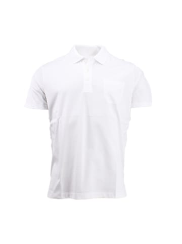 Paul & Shark Men’s Knitted Polo Shirt in Weiß