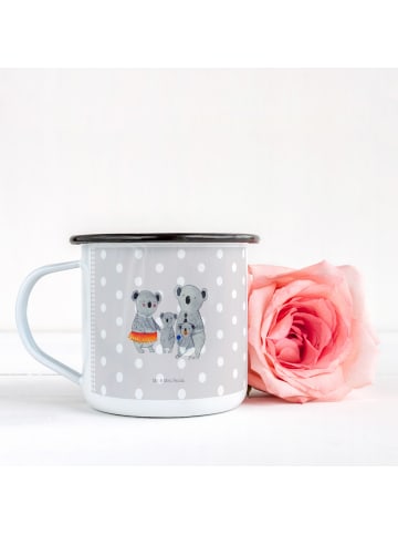 Mr. & Mrs. Panda Tasse Aus Emaille Koala Familie ohne Spruch in Grau Pastell