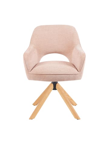 DUBI Möbel 2er-Set: Drehstuhl Mika-Lara in Rosa - (B)60 x (H)87 x  (T)65 cm