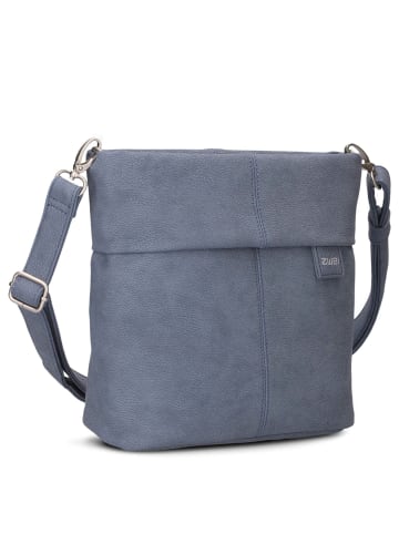 Zwei Mademoiselle M8 - Schultertasche 25 cm (sand) in nubuk-sky