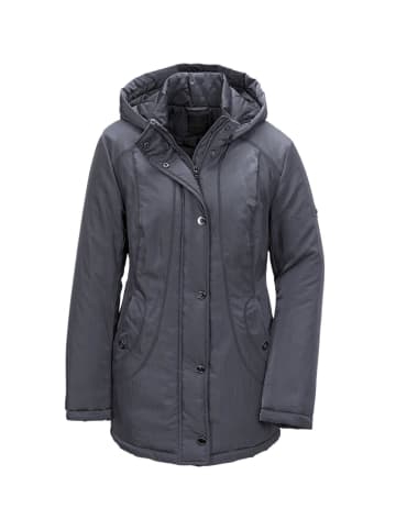 GOLDNER Kurzgröße:  Jacke mit Kapuze und Steppfutter in graphit