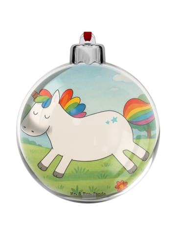 Mr. & Mrs. Panda weihnachtsbaumkugel Einhorn Happy Design ohne S... in Weiß