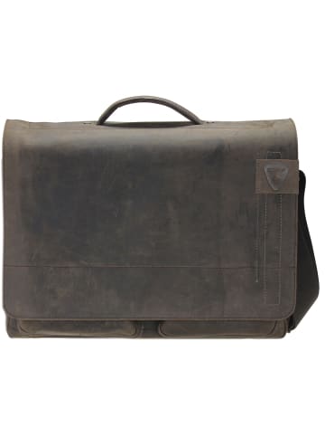 Strellson Richmond Messenger BriefBag XL Leder 41 cm Laptopfach in dark brown