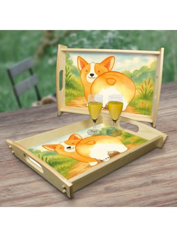 Mr. & Mrs. Panda Tablett Corgi Po Design ohne Spruch in Weiß