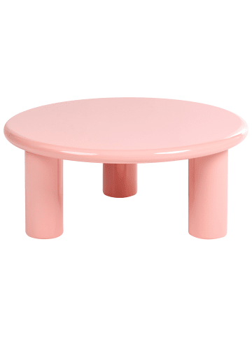 Beliani Couchtisch ITASCA in Rosa - (W) 80 x (H) 35 x (L) 80 cm