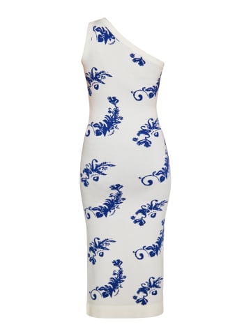myMo Women Dress in Wollweiss Blau