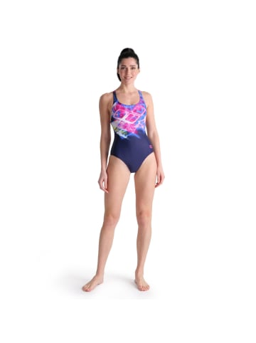 Arena Flashing Light Print Badeanzug in Blau