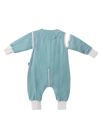 Mababu Schlafsack 0.5 TOG aus Bio-Baumwolle Musselin in sea green