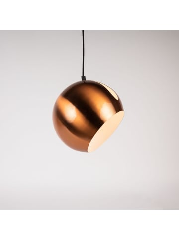 s.LUCE Galerieleuchte Ball tauschbarer Schirm 5m Abhängung in Kupfer