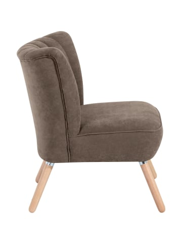 58 aufm Kessel SESSEL Kadisha Bezug Velourstoff Buche natur / sahara