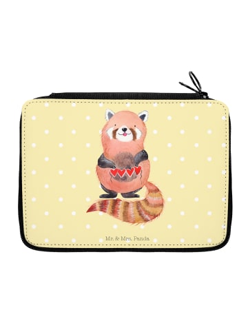 Mr. & Mrs. Panda Federmappe Roter Panda ohne Spruch in Gelb Pastell