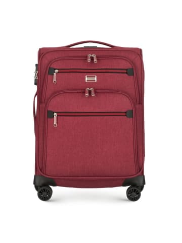 Wittchen Suitcase from polyester material (H) 56 x (B) 38,5 x (T) 22 cm in Bordeaux