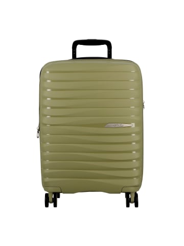 Jump Xwave 4 Rollen Kabinentrolley 55 cm mit Dehnfalte in olive