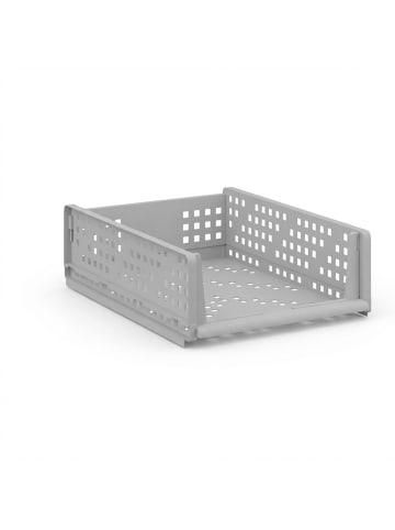 relaxdays 3 x Schrank Organizer in Grau - (B)33,5 x (H)13 x (T)43,5 cm