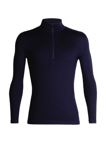 icebreaker Shirt 260 Tech LS Half Zip in Marineblau