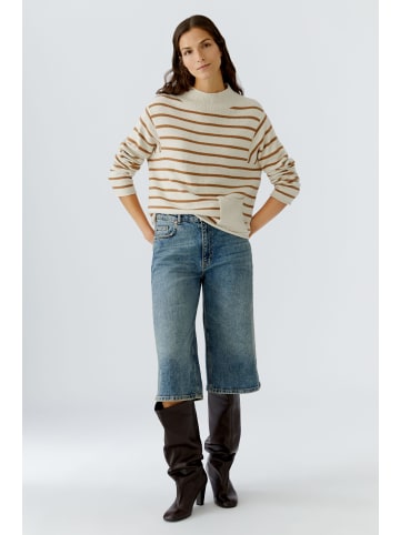 Oui Pullover in offwhite camel