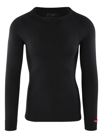 BLACKSPADE Fits perfect Thermounterhemd Thermal Longsleeve - O-Neck in Schwarz