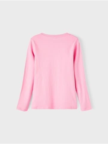 name it Langarm Pailletten Jersey Oberteil NKFOSILIA in Pink