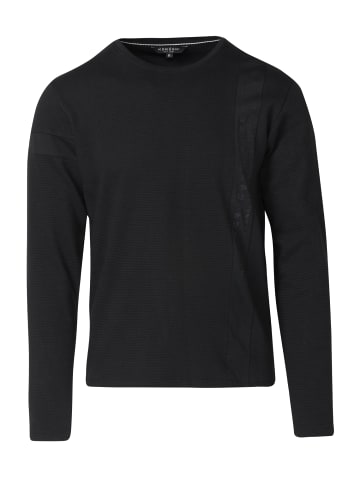 KOROSHI Langarm-t-shirt in SCHWARZ