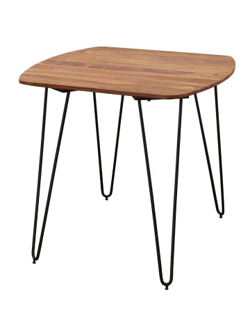 KADIMA DESIGN Esstisch | Sheesham, 80x80x76cm, Metallbeine