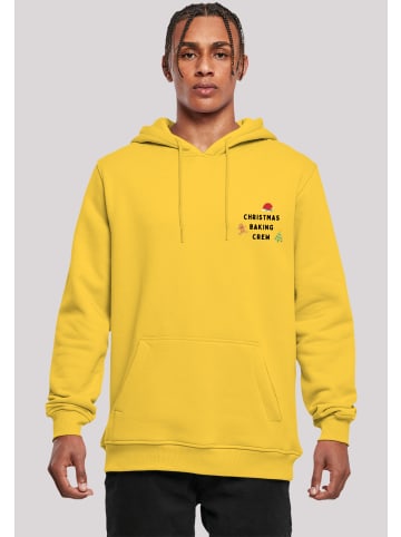 F4NT4STIC Hoodie Christmas Baking Crew in taxi yellow