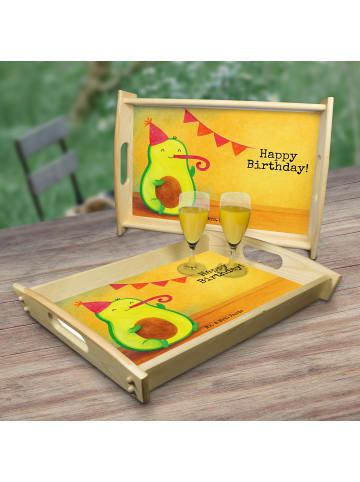 Holz Servierbrett Avocado Geburtstag Design mit... in Weiß