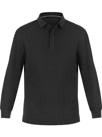 normani 3er Set Herren Langarm Poloshirt Lyroe in Schwarz/Anthrazit/Navy