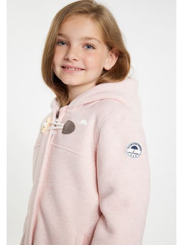 Schmuddelwedda Mädels Mantel + Tagesrucksack - Set in Pastellrosa Melange