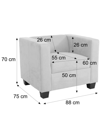 MCW Sessel Lille Chenille (260g/m²), Beige