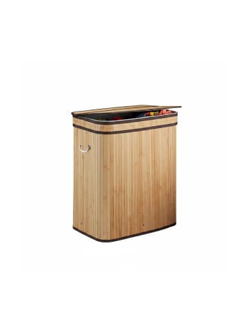 relaxdays Wäschekorb in Natur - (B)52 x (H)60 x (T)32 cm