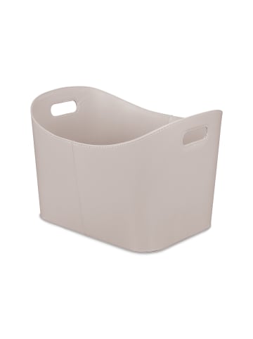 relaxdays Holzkorb in Hellgrau - (B)53,5 x (H)36 x (T)41 cm