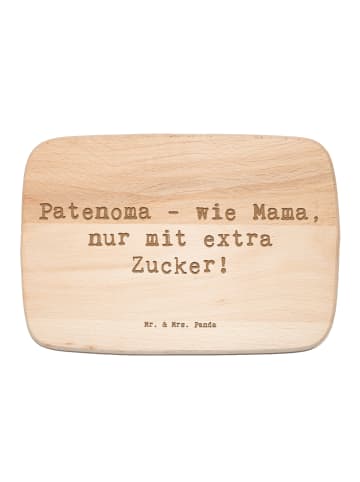 Mr. & Mrs. Panda Schneidebrett Spruch Patenoma Liebe mit Spruch in Transparent