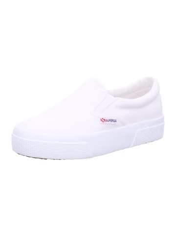 Superga Damen- Schnürschuhe PLATFORM SLIPON in Weiß