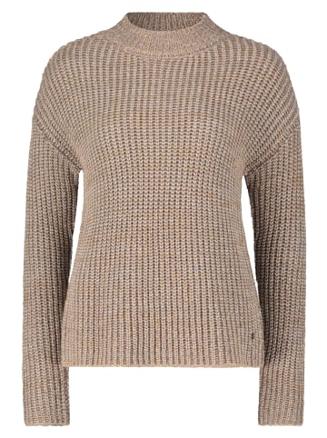 BETTY & CO Strickpullover mit Struktur in Camel/Grey