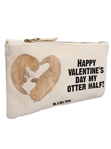 Mr. & Mrs. Panda Pouch Otter Valentine mit Spruch in Weiß