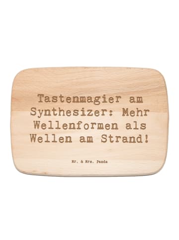 Mr. & Mrs. Panda Vesperbrett Spruch Synthesizer Magie mit Spruch in Transparent