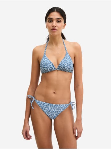 Marc O'Polo Triangel-Bikini-Top Shiny in coronet blue print