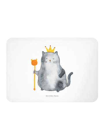Mr. & Mrs. Panda Fridge Magnet Katze König ohne Spruch in Weiß