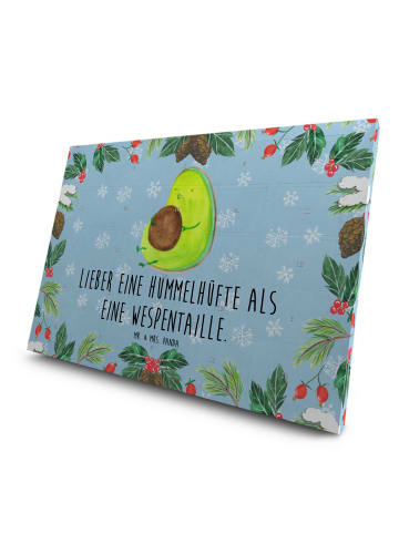 Mr. & Mrs. Panda Adventskalender Avocado Pfeifen mit Spruch in Eisblau