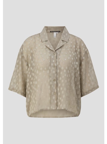 QS Bluse in 7803_helles olivgrün