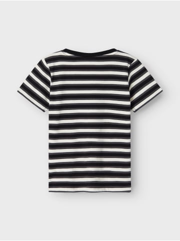 name it T-Shirt 2er-Set Print Design Rundhals Kurzarm in Schwarz-Blau