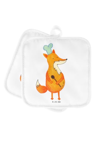 Mr. & Mrs. Panda Topfuntersetzer Fuchs Koch ohne Spruch in Weiß