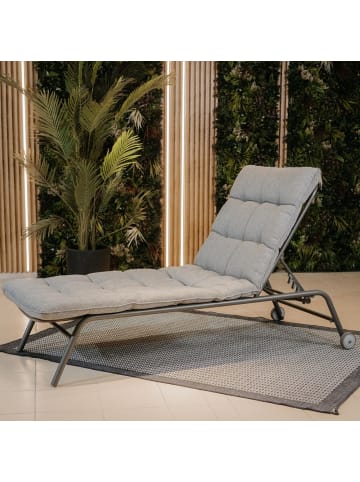 kommodly Gartenliege Nexo in Schwarz - (B)76cm x (T)197cm x (H)94cm