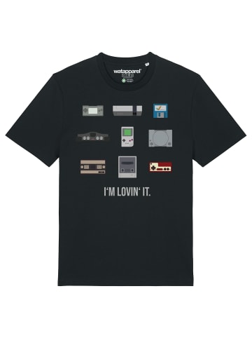 wat? Apparel T-Shirt Videogames in Schwarz