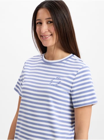 comma Kleid in hellblau weiß - 0001