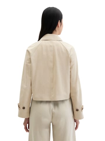 Marc O'Polo Velourslederjacke im Trench-Stil relaxed in Linen Beige