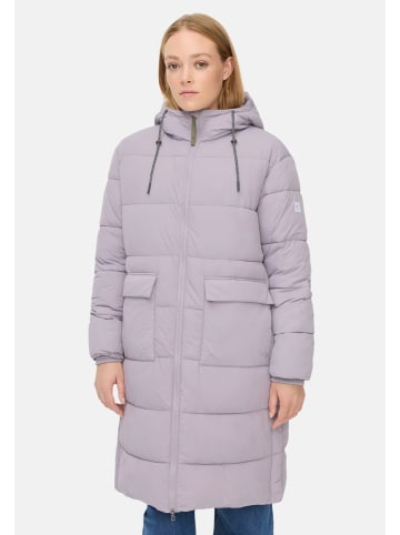 Camel Active Steppmantel mit verstellbarem Saum und fester Kapuze in Lila