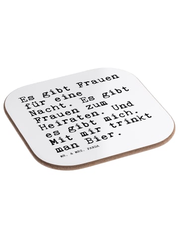 Mr. & Mrs. Panda gläseruntersetzer Es gibt Frauen für... mit Spruch in Weiß