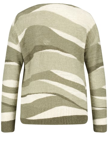 Gerry Weber Pullover Langarm Rundhals in Reed/Beige Jacquard